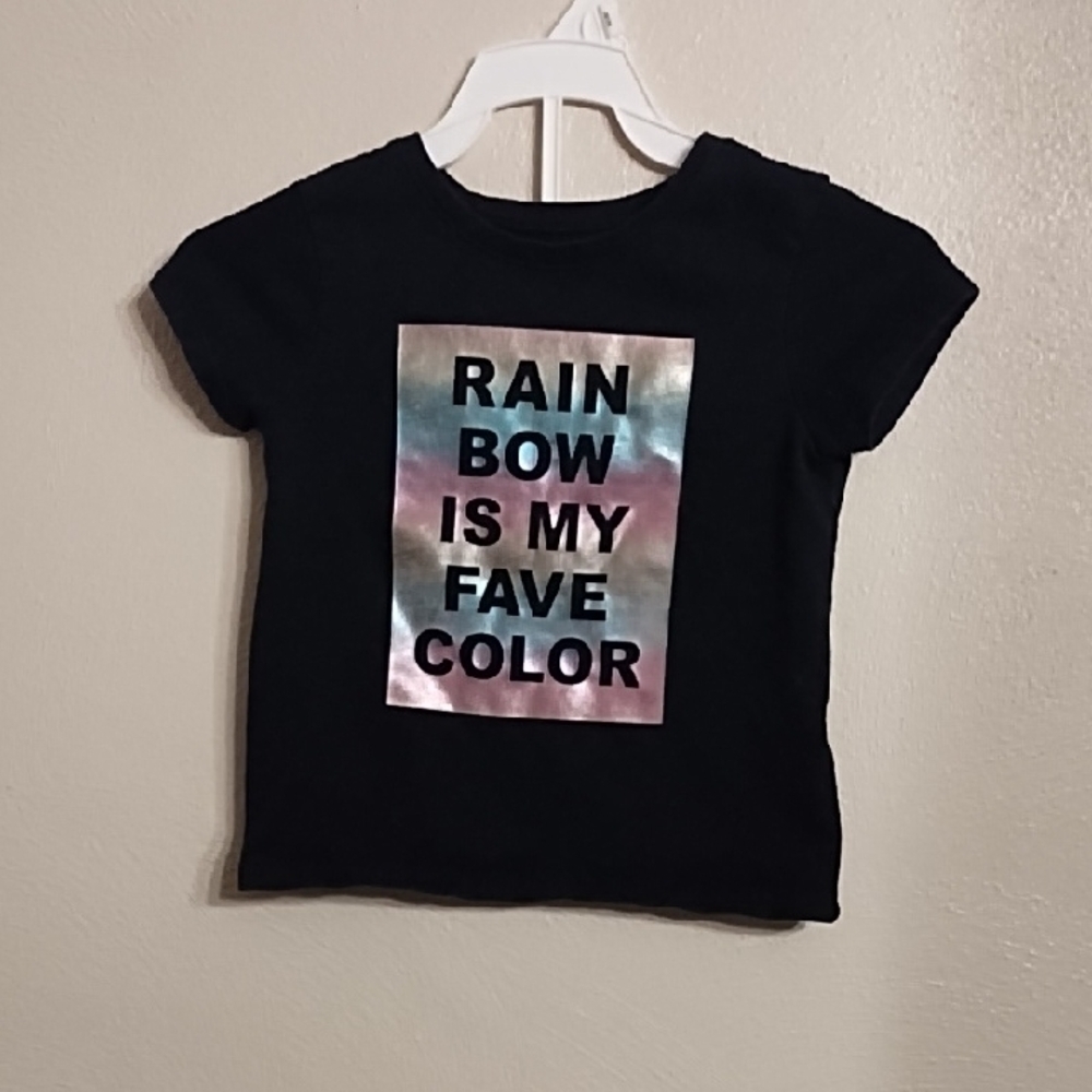 Garanimals Black Short Sleeve Tee with Holographic Graphic